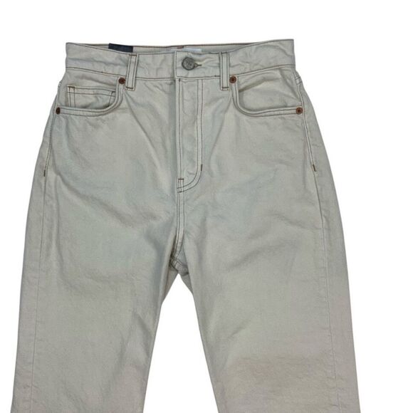 Reformation Cynthia High Rise Straight Jeans Bone New with tags! - Picture 9 of 16